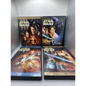 Star Wars Prequel Trilogy 1-3 (DVD, 6-Disc Set) + The Story of Star Wars VG